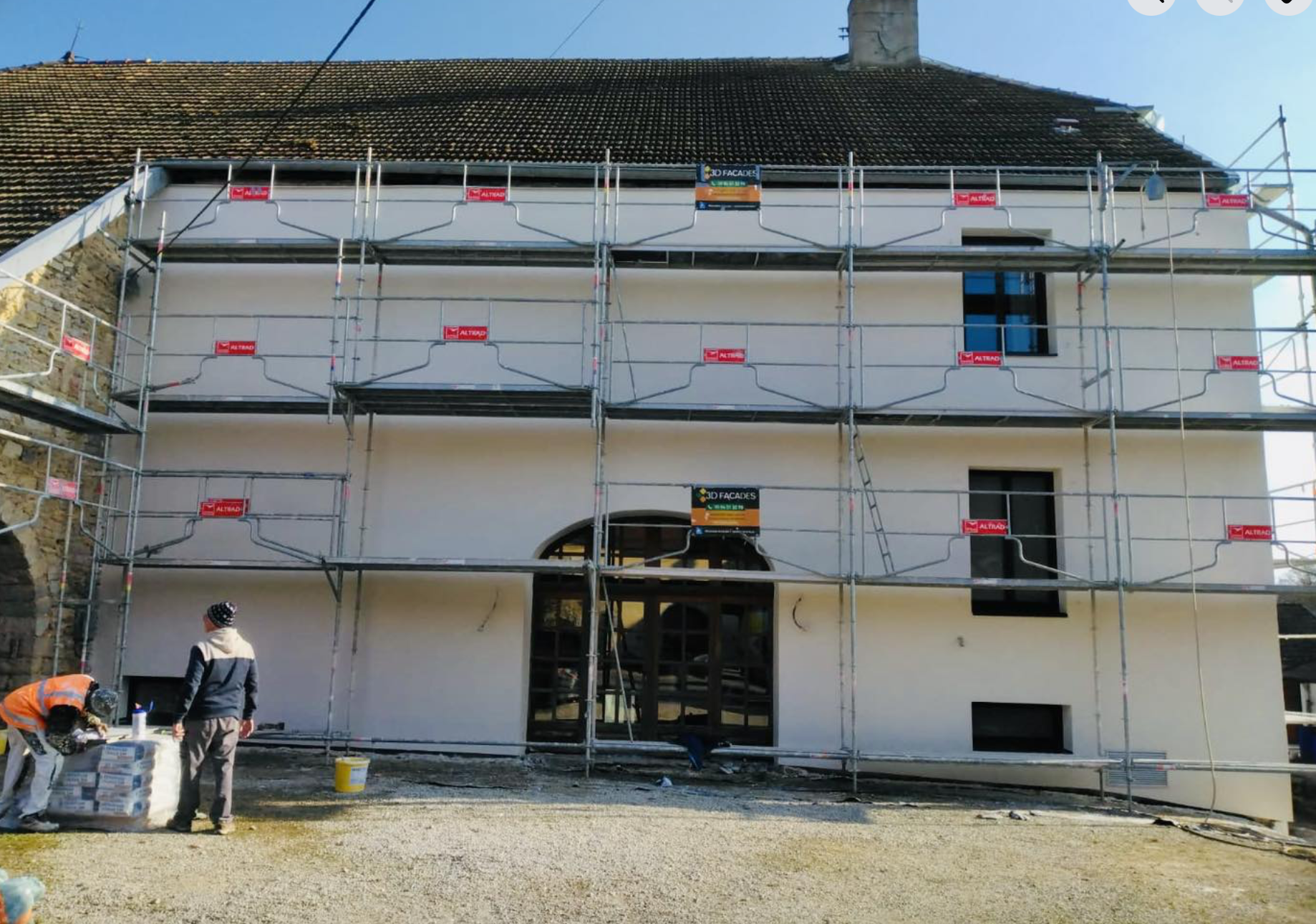 3D façades, isolation thermique extérieure, artisan RGE, isolation jura, Arbois, façadier, façade, enduit de façade, rénovation